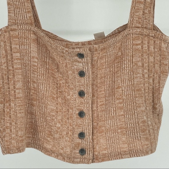 ROXY NWT HIGH TIDE CAMI CROPPED TANK TOP NATURAL PINK SMALL - Picture 6 of 11